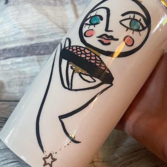 2015 Starbucks “Blusher Face” Double Wall Ceramic Tumbler - Picture 3 of 14